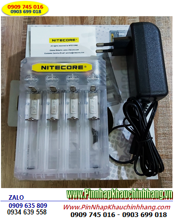 Nitecore Q4 _Máy sạc 4 viên Pin Lithium 3v-3.7v-4.2v, tự ngắt khi pin đầy (sạc Pin 18650, 21700, 26650, 18350, 14500, 16340,..)